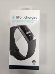 [全新][公司貨] Fitbit Charge 3 智慧手環-黑框黑錶帶