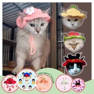CUSTOM BUCKET HAT FOR CATS CUTE KNITTED CAT HAT CUSTOM CAT HAT
