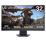 32'' UltraGear™ 1000R QHD 180Hz 曲面電競螢幕 32GS60QC-B