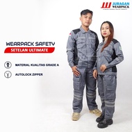 Juragan Wearpack - Wearpack Safety Setelan Warna Abu Hitam Bawahan