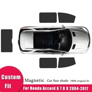 For Honda Accord 6 7 8 9 2004 2007 2008 2014 2017 Magnetic Car Sun shade Mesh Sunshade Side Window S