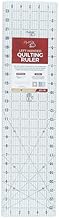 Madam Sew Left-Handed Quilting Ruler 6 x 24 Inch – Non Slip Acrylic Ruler for Cutting Fabric | Clear