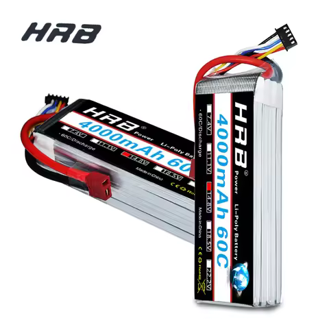 HRB Lipo 4S 14.8V 4000mAh Battery 60C MAX 120C T-DEAN XT60 XT90 For RC Car RC Parts Boat Team Energy