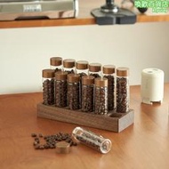 咖啡豆保存罐試管玻璃瓶分裝瓶小瓶子空瓶密封罐咖啡粉收納儲存罐
