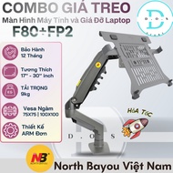NB F80 Monitor Mount Combo & FP2 Laptop Stand - 360 Degree Monitor Arm (10-30 Inch)