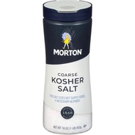 Morton Kosher Salt, Coarse, 16 Ounce (453g)