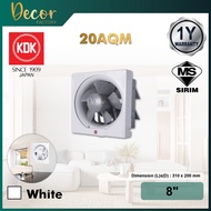 KDK 20AQM 8 / KDK 25AQM 10 / KDK 30AQM 12 Wall Mount Propeller Ventilating Fan / Wall Exhaust Fan