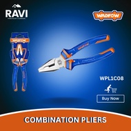 Wadfow 8-Inch Combination Pliers WPL1C08 - Two-Color Handle for Precision and Versatility
