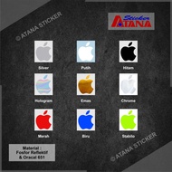 Stiker Cutting Apple Apel Mac Macbook iPhone iPad Hp Laptop Mobil