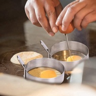 อาหารไม่ติดรอบสเตนเลสอบขนมแหวนไข่แม่พิมพ์ไข่ดาวพิมพ์แพนเค้กแม่พิมพ์ไข่เจียวเครื่องครัวเครื่องครัว