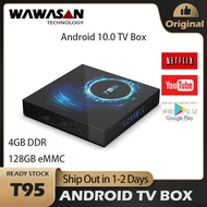 WAWASAN T95 Android box Android 10 4K dual wifi BT TV box