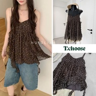 Children's floral flared tank top 88790 TCHOOSE