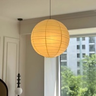 Japanese Aesthetic Chandelier Ceiling Lamp Paper Lantern Minimalist Pendant Light Noguchi Hanging La