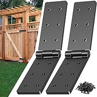 Heavy Duty Gate Hinges,Adjustable Butt Folding Door Hinge with Screws,270 Degree for Bifold Doors,Wo