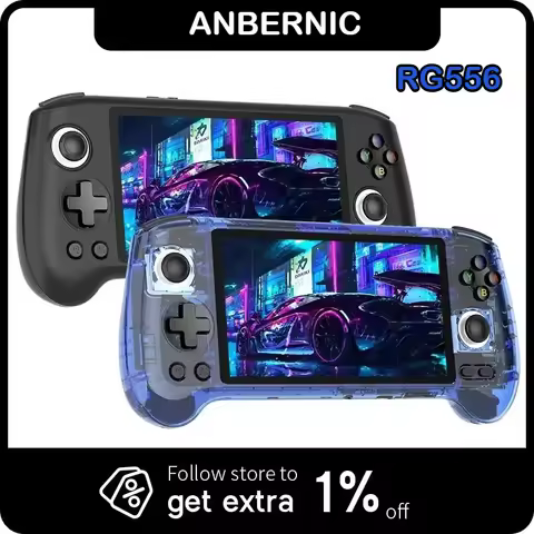 ANBERNIC RG556 Handheld Games Console 5.48'' AMOLED 1080*1920 Screen Android 5500mAh Portable Video