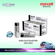 MAXELL GENUINE AAA R03 4P SUPER HEAVY DUTY BATTERY (4PCS / 20PCS / 40PCS)