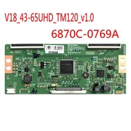 6870C-0769A TV Tcon board V18_43-65UHD_TM120_v1.0 for 55inch 65inch