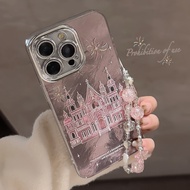 Comes With Lens Film Girl Fireworks Castle With Chain Suitable For iphone16 Apple 15promax Phone Cas