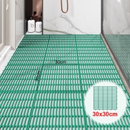 TOMM.JK แผ่นกันลื่นในห้องน้ำ แผ่นรองกันลื่นขน พรมในห้องน้ํา ขนาด 30x30cm การต่อแบบสุ่มDIY มี 5 สี