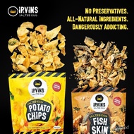 [HALAL] IRVINS Salted Egg Salmon Skin/Salted Egg Fish Skin/Salted Egg Potato Chips (Hot Boom Spicy) 