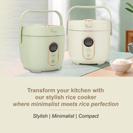 La Gourmet Electric 0.8L Rice Cooker Digital Vanila Cream / Mint Green