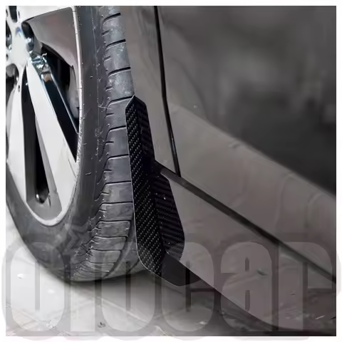 OiOMOTORS Dry Carbon Fiber Front Splash Guards Arch Guards Mud Flaps for BMW I01 i3 i3S 2013~2022