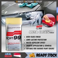 Soft 99 New Meta Clean Liquid Wax 530ml - Cleans & Restores Shine, Safe for Metallic Car Paint, Easy