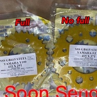 Rxz sprocket sss 415 silver and gold