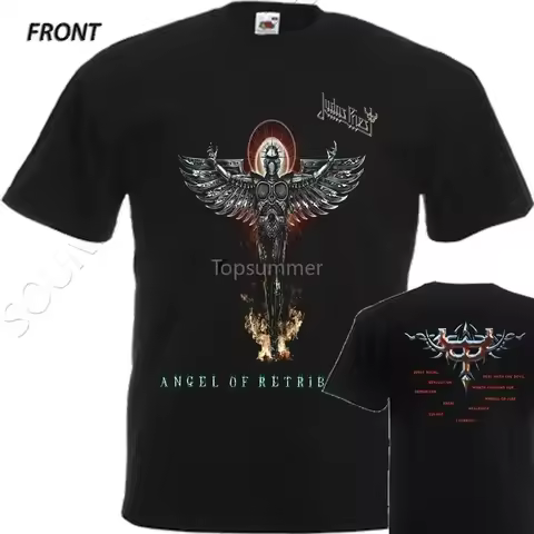 New Dtg Printed T Shirt Judas Priest Angel Of Retribution Sizes Smlxl2Xl3Xl4Xl5Xl6Xl7Xl