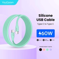 Type C to Type C PD 60W Colorful Silicone Fast Charger Data Cable
