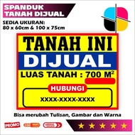PRINT LAND BANNER FOR SALE - LAND BANNER FOR SALE VARIANT SIZES