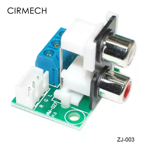 CIRMECH RCA to 2.54 3pin 5.08 3pin connector rca adaptor rca connector for stereo audio system and s