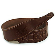 Cort CA630L Deluxe Leather Guitar Strap, Brown (CA630L/BR)