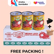 KEMASAN PER DUS MILI Lychee In Syrup / Leci Kaleng Mili 565 gr / Mili Lychee Buah Kaleng / Per Dus I