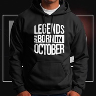 Legends are Born in October Hoodies Jacket for Men 01