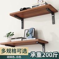 🚓Wall Shelf Flat Partition Bookshelf Hanging Wall Hanging Wooden Shelf Display Shelf Wall Shelf Bracket