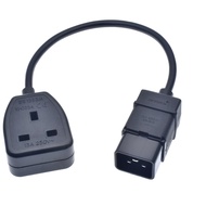 IEC C20 to UK Female Socket converter Cable Cord,UPS Power Cable C20 Male 16A Plug to UK 13A Female Socket BS1363