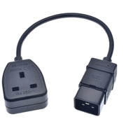 IEC C20 to UK Female Socket converter Cable Cord,UPS Power Cable C20 Male 16A Plug to UK 13A Female 