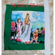 HIJAU Dewi Kwan Im / Kwan Im / guan yin flag - standing - children's carrying - 54 x 58 cm - green l