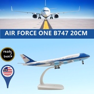 1:250 20CM AMERICA AIR FORCE ONE B747 AIRLINES DIECAST AEROPLANE MODEL TOY