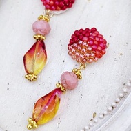 鉤針 串珠 編織 刺繡 耳環