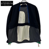 เสื้อสเวตเตอร์แขนยาว Nagonstans 25SS 470IS880-1211 สีดำ x เบจ ผ้าฝ้ายผสม ไซส์ MEDIUM [มือสอง]
