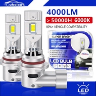 2PCS 4000LM 6500K  Super Bright Upgraded H4 H11 9005 9006 H7 Led Car Headlight  Auto Car Headlamp Bu