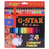 G-Star GSTAR G STAR 24 Color Pencils long tree.- Thu Thao Stationery