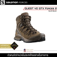 Salomon รุ่น Quest 4D GTX FORCES 2 EN (slate black) รองเท้าผู้ชาย รองเท้าทหาร รองเท้าคอมแบท รองเท้าป
