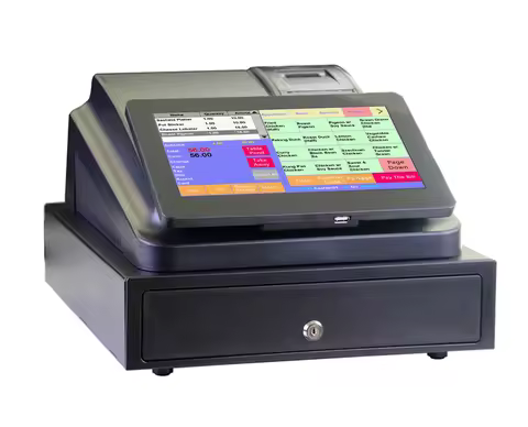 C86D Retail Shop Embedded Software POS Machine 10.1 inches With Cash Drawer