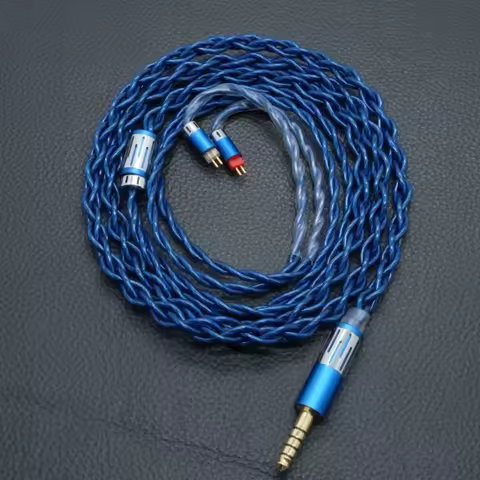 XINHS G11 Blue Fairy 4-core Gold Plated Pure Silver HIFI Earphone Upgrade Cable