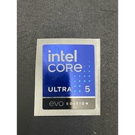 Original intel Core Ultra 5 EVO Edition logo Sticker