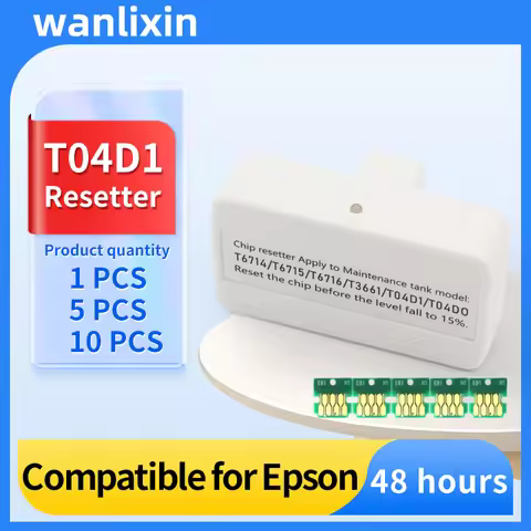 T04D1 Maintenance box Chip Resetter compatible for Epson L4158 L6178 L6198 ET-3700 ET-3750 2700 2750