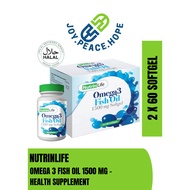 NUTRINLIFE OMEGA 3 FISH OIL 1500 MG (2 X 60 SOFTGEL)
